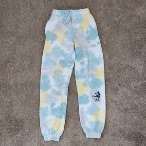 Disney Mickey Mouse Sweatpants Tie Dye Small